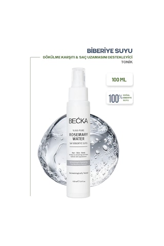 Becka Biberiye Suyu Saç Toniği %100 Doğal Dökülme Karşıtı Ve Uzama Destekleyici 100 Ml