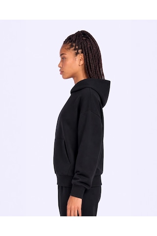 Kappa İnova Tur Kadın Siyah Oversize Hoodie