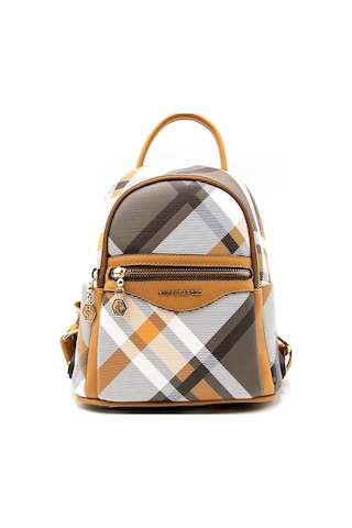 Silver Polo 983 Kadın Mini Sırt Çantası Bej Taba - Haki Açık Camel Çok Renkli