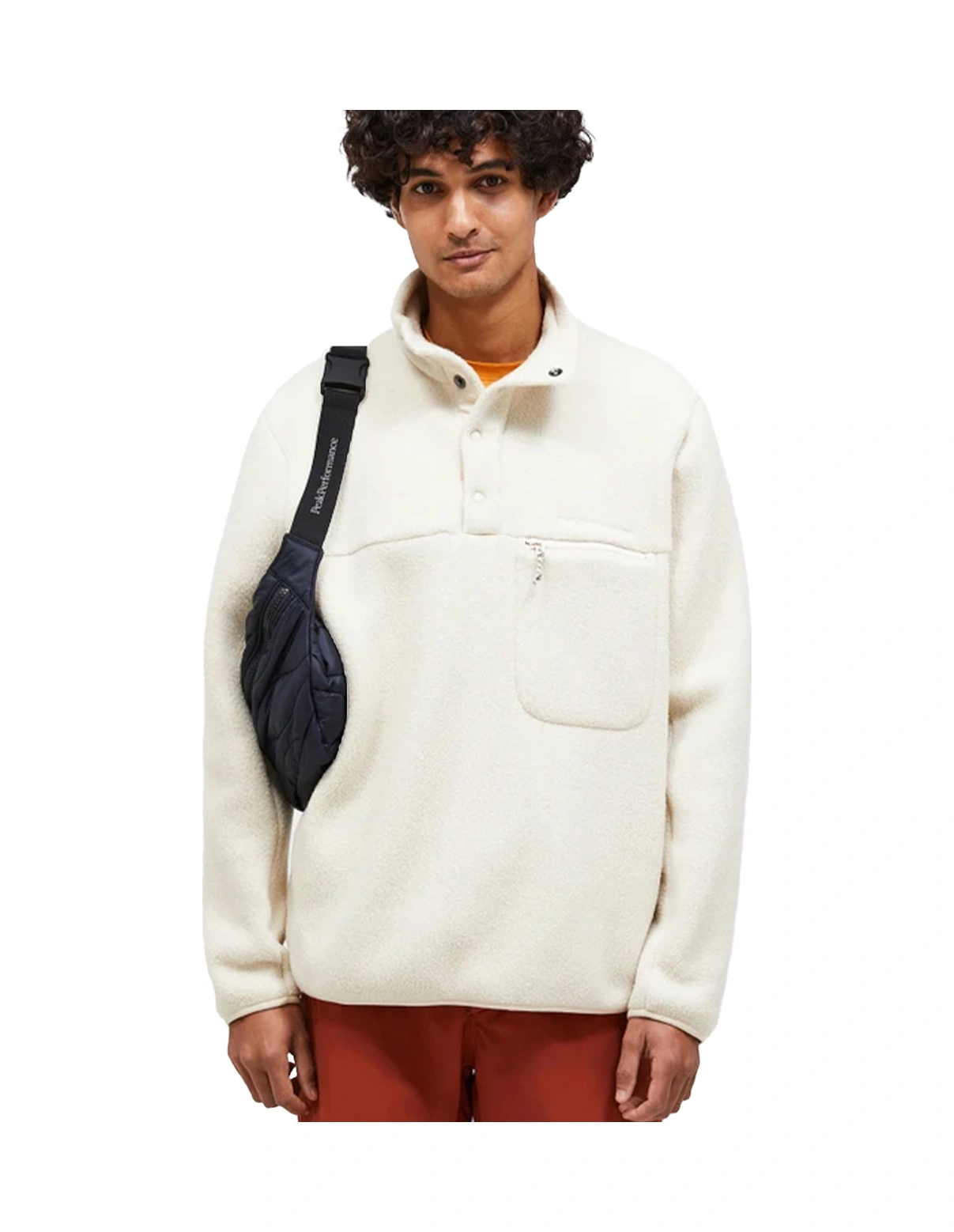 Peak Performance Peak Performance Fleece Snap T-neck Erkek Bej Fleece 28878 Çok Renkli
