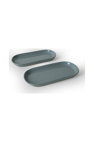 Keramika Yeşil Noyan Kayık Tabak 28 Cm 2 Adet 326