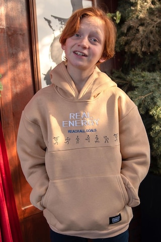 Jabber Erkek Çocuk Sweatshirt Enerji Modu 5-14 Yaş, Bej