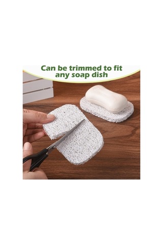 Dancemonkey 6 Adet Pvc Sabunluk - Beyaz, Banyo, Mutfak Ve Seyahat İçin Kurutucu Ped Beyaz