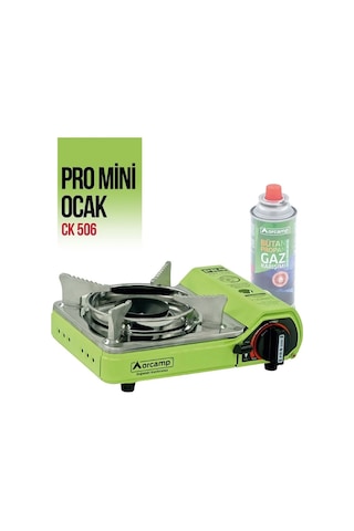 Orcamp Tekli Çantalı Mini Portatif Ocak Yeşil Ck-506 Yeşil