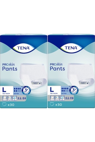 Tena Proskin Pants Extra Emici Külot Hasta Bezi L 2 x 30'lu Tena Proskin Pants Extra Emici Külot Hasta Bezi L 2 x 30'lu