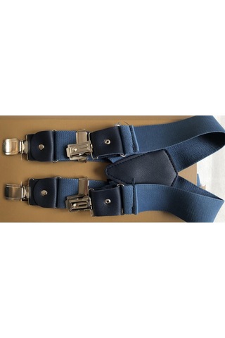 İndigo Renkli Pantolon Askısı 4 Klipsli