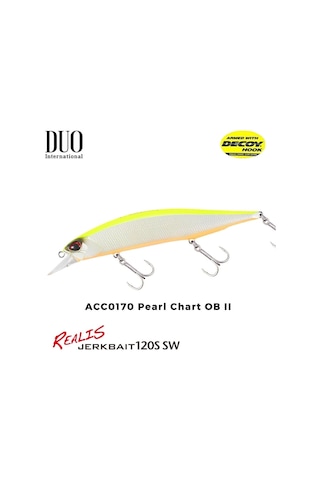 Duo Realis Jerkbait 120sp Sw Acc0170 Pearl Chart Iı