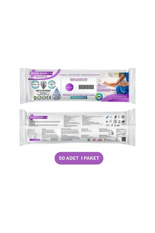 Gümüş iyon & Biyopolimer Kitin Teknolojili 50'li Perine Temizleme