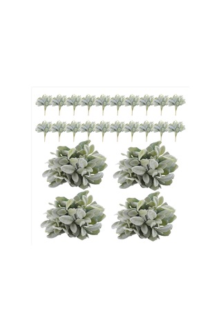 Gatherco 24 Adet Yapay Kuzu Kulağı Yeşillik Sapları, Yapay Kuzu Kulağı Sapları, Kuzu Kulağı Yapay Yeşillik Dekoru Diğer