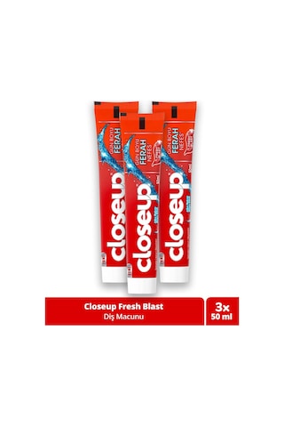 Close Up Günboyu Ferah Nefes Fresh Blast 50 Ml 4 Adet Beyazlık