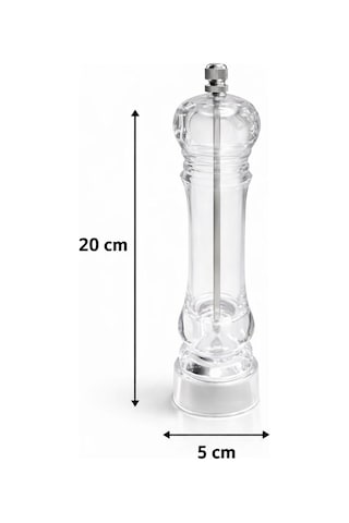 Gourmet Crystal Tuz Karabiber Değirmeni 20 Cm Beyaz