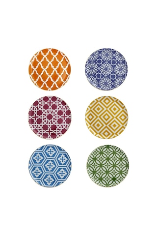 Porland Morocco 6'lı Karma Renk Servis Tabağı 28 CM