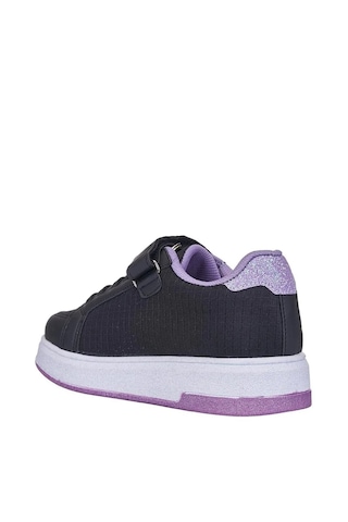 Nese Shoes K-pop Kız Çocuk Spor Ayakkabısı, Sneaker Siyah-lila