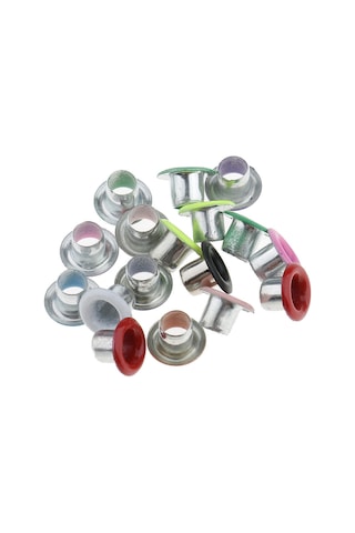 Giyim Leathercraft Scrapbooking Bezeme İçin 100 Adet Metal Kuşgözü Toka 4.5mm