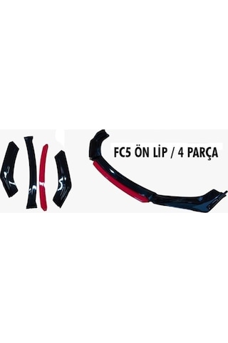 Fc5 Ön Tampon Lip 4 Parça Fc5 Ön Tampon Lip 4 Parça