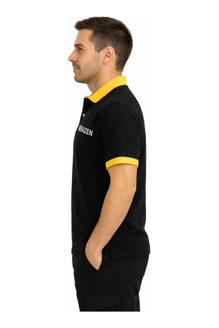 Polo Yaka İş Tişörtü 10 Adet Firmanıza Özel Logo/isim Baskılı & Nakışlı Siyah