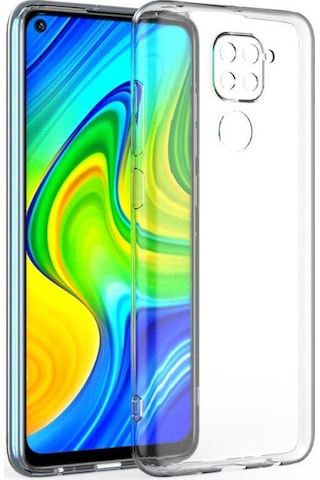 Xiaomi Redmi Note 9 Kılıf Zore Kamera Korumalı Süper Silikon Renksiz