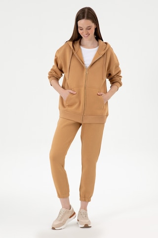 U.S. Polo Assn. Kadın Camel Şardonlu Jogger Eşofman Altı 50313581-VR015