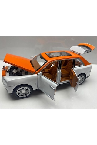 Metal Model Oyuncak Araba 1.24 Koleksiyon Araba Kapılar Açılır Sesli Işıklı Kırmızı
