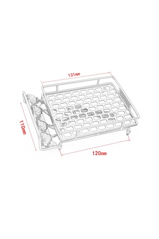 Tenfowee Metal Araç Tavan Bagaj Rafı Led Işıklı 1/10 1/12 1/14 Scx10 Cc01 Mn D90 D91 D99 Mn90 Mn99s Evrensel Uyumlu A3 Modeli