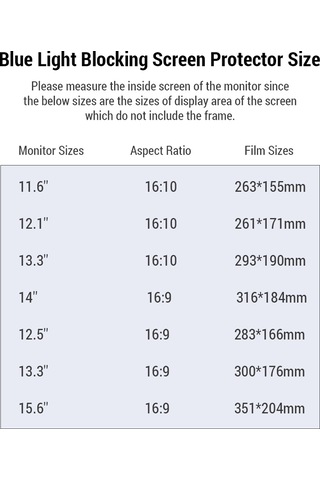 Vkemall 12.5 İnç 16:9 Dizüstü Bilgisayar İçin Manyetik Pet Mavi Işık Engelleyici Ekran Koruyucu 0.45mm
