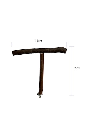 Yifomall Ahşap Kuş Tüneği - Eğitim Ve Oyun Standı 18x15cm