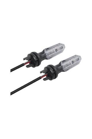 Motosiklet Led Sinyal Ön Lambası Universal Kısa Gövde Gündüz Led Ve Kayan Sinyal