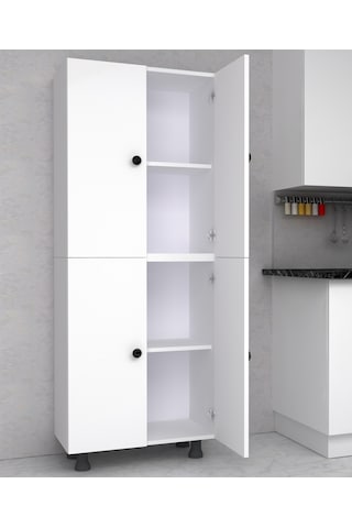 4 Kapaklı Çok Amaçlı Mdf Dolap 70 CM