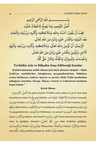 İsmail Ağa Akaid Kitapları Nesefi, Tahavi, Emali Ve Fıkhı Ekbe...