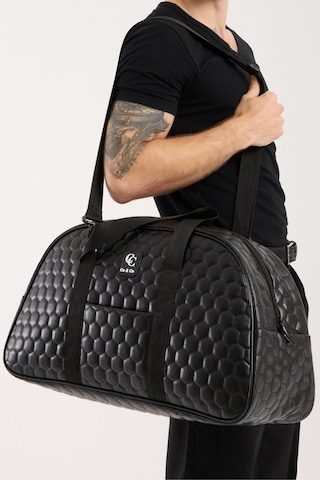 Seyahat Cantalari Siyah Kabin Boy Kapitone Suni Deri Cantasi Galb Leather