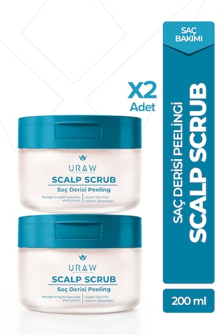 Saç Derisi Peelingi Arındırıcı & Dengeleyici Hair Scrub 200 Ml 2 Li Set Tüm Saç Tipleri