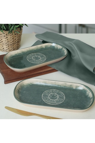 Keramika Maya Noyan Kayık Tabak 28 Cm 2 Adet 20790