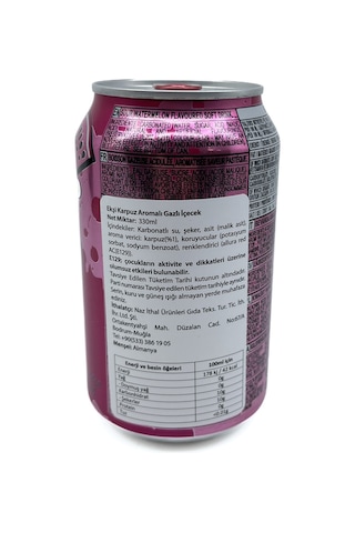Warheads Sour Watermelon Soda - Ekşi Karpuz Aromalı Gazlı İçecek 330ml 2 Adet