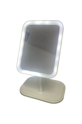 28 Cm Şarjlı Işıklı Makyaj Aynası 8800 Pembe
