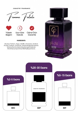 Coquetry Fragrance Femme Fatale Edp 100ml Kadın Parfüm Çiçeksi - Oryantal