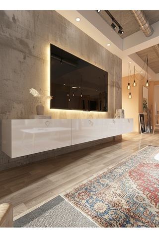 Resital Tv Ünitesi S2448-1 Beyaz Beyaz