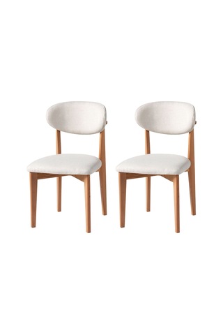 Boho İskandinav Natural Ahşap Masa Sandalye Takımı 90x90 Ceviz