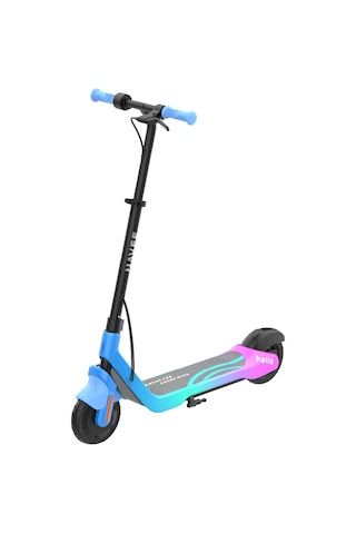 K100 Plus Ayarlanabilir Gidonlu Çocuk Elektrikli Scooter 160w Güç 11 Km Menzil Mavi