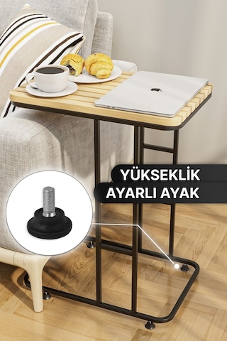 Bino Modern Masif Orta ve Ahşap Zigon Sehpa
