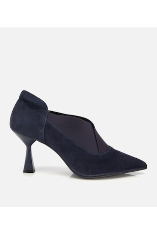 Hotiç Kadın Süet Deri Lacivert Streç Detaylı İnce Topuklu Stiletto 01ayh315480a680 01ayh315480a680 Lacivert