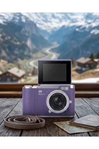 Northcity 4k Vlog Kamera: Otomatik Odaklı Flip Ekranlı & 48 Mp Profesyonel Youtube & Instagram İçin
