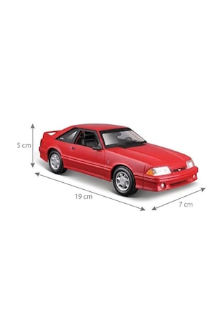 Maisto Lisanslı 1993 Ford Mustang Svt Cobra 1:24 Kapıları Ve Kaputu Açılan Metal Model Araba