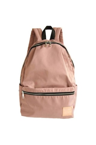 Şık Ve Minimalist Japon Tarzı Kadın Sırt Çantası - Ortaokul Öğrencileri İçin Dayanıklı Naylon Okul Çantası, Pratik Seyahat Çantası Pembe