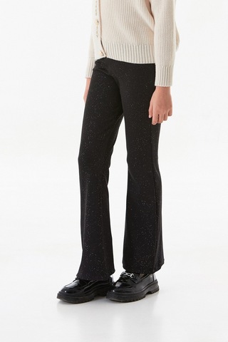 Fullamoda Simli Fitilli Flare Kız Çocuk Tayt Pantolon 25mcck4784217109-siyah Siyah