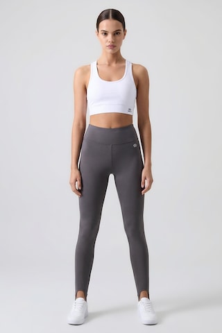 Tommy Life Koyu Gri Standart Fit Esnek Spor Performans Kadın Topuklu Tayt - 94685