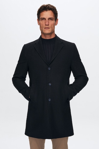 Ds Damat Regular Fit Lacivert Mono Yaka Kaşe Kaban 5HF08ORT10000 Lacivert