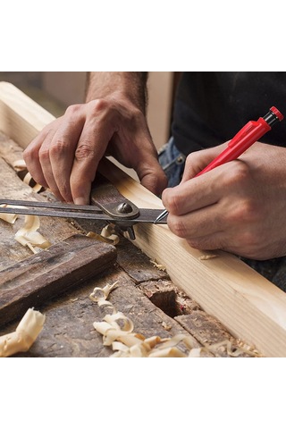 Hangfox Ahşap İşçiliği Mekanik Kalem İçin Kırmızı Değiştirme Ucu Seti - Sadece Uçlar, 5 Adet Grafit Uçlu Kutulu Paket