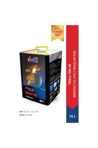 Doill Tesla 15W-40 API SL/CF Acea A3/B4 Motor Yağı