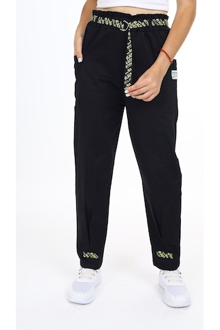 Angelos Gırls Kız Çocuk Paça Armalı Jogger Gabardin Pantolon 9-1 001
