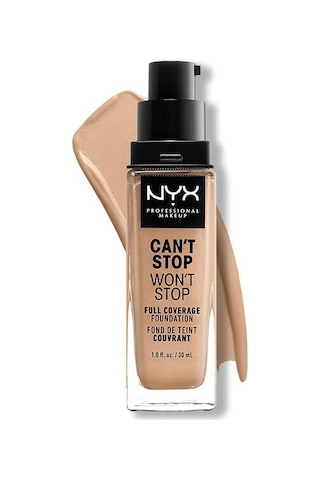 NYX Professional Makeup Can't Stop Won't Stop Full Coverage Foundation 08 True Beige 30 ML